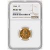 Image 1 : 1944 Lincoln Wheat Cent Coin NGC MS67RD