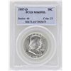 Image 1 : 1957-D Franklin Half Dollar Coin PCGS MS65FBL