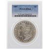 Image 1 : 1887 $1 Morgan Silver Dollar Coin PCGS MS64
