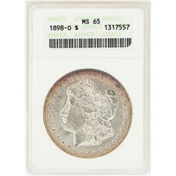 1898-O $1 Morgan Silver Dollar Coin ANACS MS65