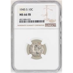 1945-S Mercury Dime Coin NGC MS66FB