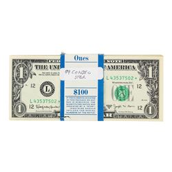 Lot of (99) Consecutive 1963B $1 Federal Reserve BARR STAR Notes