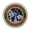 Image 1 : .999 Silver Chip-Ins Island Resort Harris, MI $10 Limited Edition Gaming Token