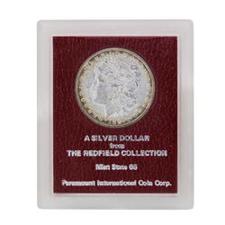 1897 $1 Morgan Silver Dollar Coin Redfield Collection MS65