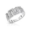 Image 1 : 18KT White Gold 0.99ctw Diamond Ring