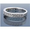 Image 3 : 14KT White Gold 0.25ctw Diamond Wedding Band