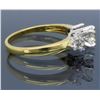Image 4 : 18KT Yellow Gold 0.53ct GIA Cert Diamond Ring