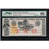 Image 1 : 1840-70s $2 South Carolina Obsolete Note PMG 66EPQ
