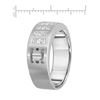 Image 2 : 14KT White Gold 0.58ctw Diamond Wedding Band