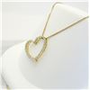 Image 4 : 14KT Yellow Gold 0.50ctw Diamond Pendant with Chain