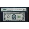 Image 1 : 1934 $100 San Francisco Federal Reserve Note PMG 64EPQ