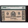 Image 1 : 1864 $1 Confederate States of America Note PMG 45EPQ