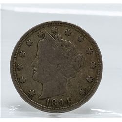 1894 Liberty Head V Nickel Coin