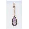 Image 1 : Levian 14KT Rose Gold Amethyst and Diamond Pendant with Chain