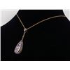 Image 6 : Levian 14KT Rose Gold Amethyst and Diamond Pendant with Chain