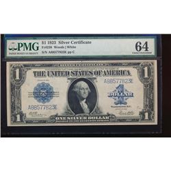 1923 $1 Silver Certificate PMG 64