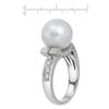 Image 2 : 18KT White Gold 7.70ct Pearl and Diamond Ring