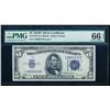 Image 1 : 1934B $5 Silver Certificate PMG 66EPQ