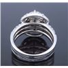 Image 4 : 14K White Gold 2.98ctw Diamond Ring