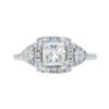 Image 1 : 14KT White Gold 1.02ctw Diamond Ring