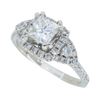Image 2 : 14KT White Gold 1.02ctw Diamond Ring