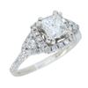 Image 3 : 14KT White Gold 1.02ctw Diamond Ring