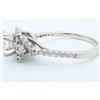 Image 4 : 14KT White Gold 1.02ctw Diamond Ring