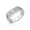 Image 1 : 14KT White Gold Diamond Ring