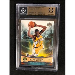 2007-08 UD ROOKIE BOX SET #11 KEVIN DURANT (9.5 GEM MINT) BECKETT GRADED