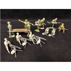 VINTAGE BRITISH SOLDIERS ACTION FIGURES LOT