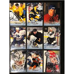 AUTOGRAPHED HOCKEY CARD LOT