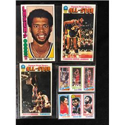 JULIUS IRVING & KAREEM ABDUL-JABBAR TRADING CARDS LOT