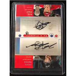 UPPER DECK BE A PLAYER AUTOGRAPHED HOCKEY CARD (ERIC STAAL, JASON SPEZZA)