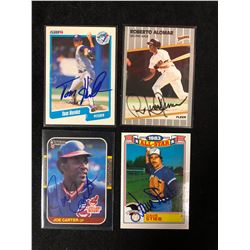 AUTOGRAPHED BASEBALL TRADING CARDS LOT