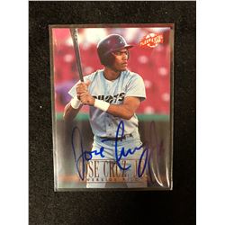 JOSE CRUZ SIGNED FLEER EXCEL BASEBALL CARD 1996