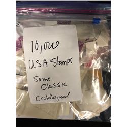 10,000+ CATALOGUED U.S.A STAMPS (SOME CLASSIC)