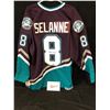 Image 1 : TEEMU SELANNE SIGNED DUCKS HOCKEY JERSEY W/ FRAMEWORTH COA