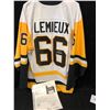 Image 1 : MARIO LEMIEUX SIGNED PENGUINS HOCKEY JERSEY W/ JSA COA