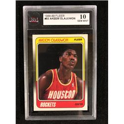 1988-89 FLEER #53 AKEEM OLAJUWON (10 GEM MINT) KSA GRADED