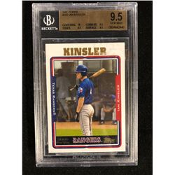 2005 TOPPS #302 IAN KINSLER (9.5 GEM MINT) BECKETT GRADED