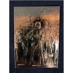 LIMITED EDITION Star Wars 23KT Gold Card Sculptured (BOUNTY HUNTERS)