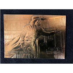 LIMITED EDITION Star Wars 23KT Gold Card Sculptured (DARTH VADER)