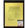 Image 1 : AUTHENTIC KIRK DOUGLAS SIGNED CONTRACT W/ PSA COA
