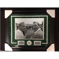 ARNOLD PALMER & JACK NICKLAUS FRAMED PHOTO 24  X 20  (FACSIMILE AUTO)