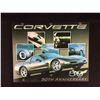Image 1 : CORVETTE 50TH ANNIVERSARY 16" X 12" TIN SIGN