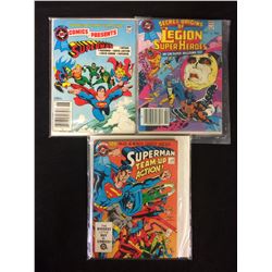 DC COMIC BOOK LOT (SECRET ORIGINS OF LEGION OF SUPER HEROES, SUPERMAN)