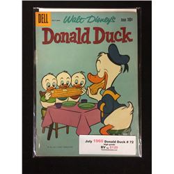 1960 DONALD DUCK #72 (DELL COMICS) HIGH GRADE