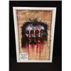 Image 1 : 2009 MARILYN MANSON ART PRINT "TRISMEGISTUS" 3 HEADED JESUS (WATER COLOR, PAINTED)