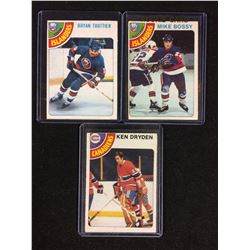 1978-79 O-PEE-CHEE HOCKEY CARD LOT (TROTTIER, BOSSY, DRYDEN)