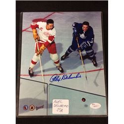 ALEX DELVECCHIO AUTOGRAPHED 8" X 10" COLOR PHOTO W/ JSA COA